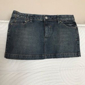 Jean miniskirt